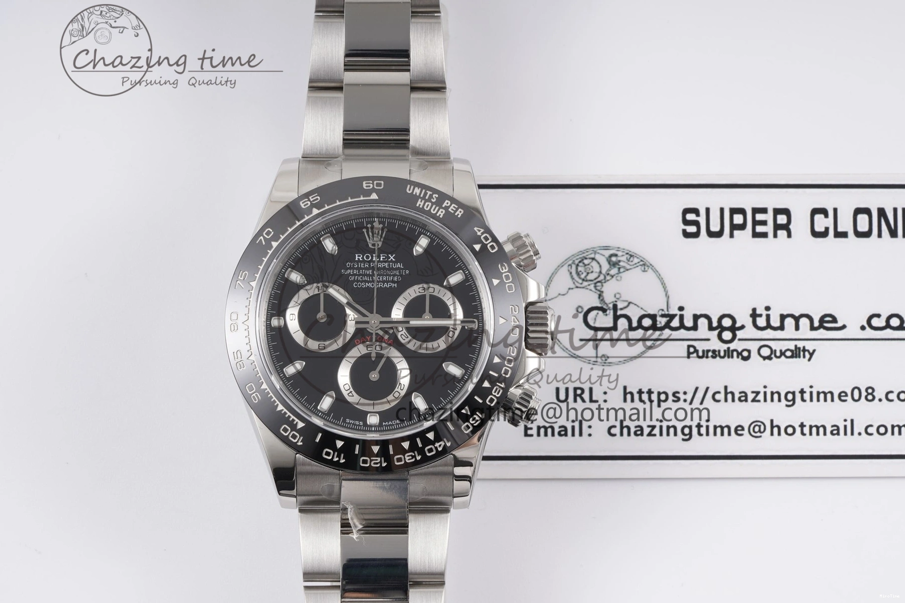 MiroTime 0406 SmoothTexture Daytona 116500 KING 1:1 Best Edition Black Dial on SS Bracelet SH 1910